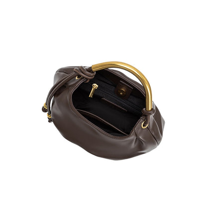 Melie Bianco Espresso Dottie Recycled Vegan Leather Top Handle Bag