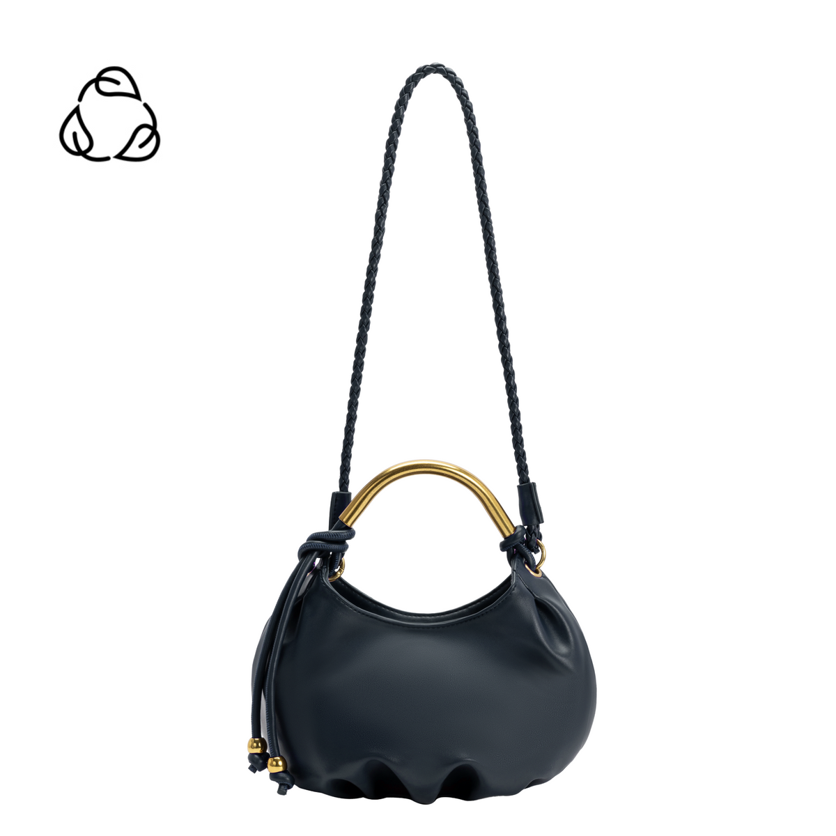 Melie Bianco Peacock Dottie Recycled Vegan Leather Top Handle Bag