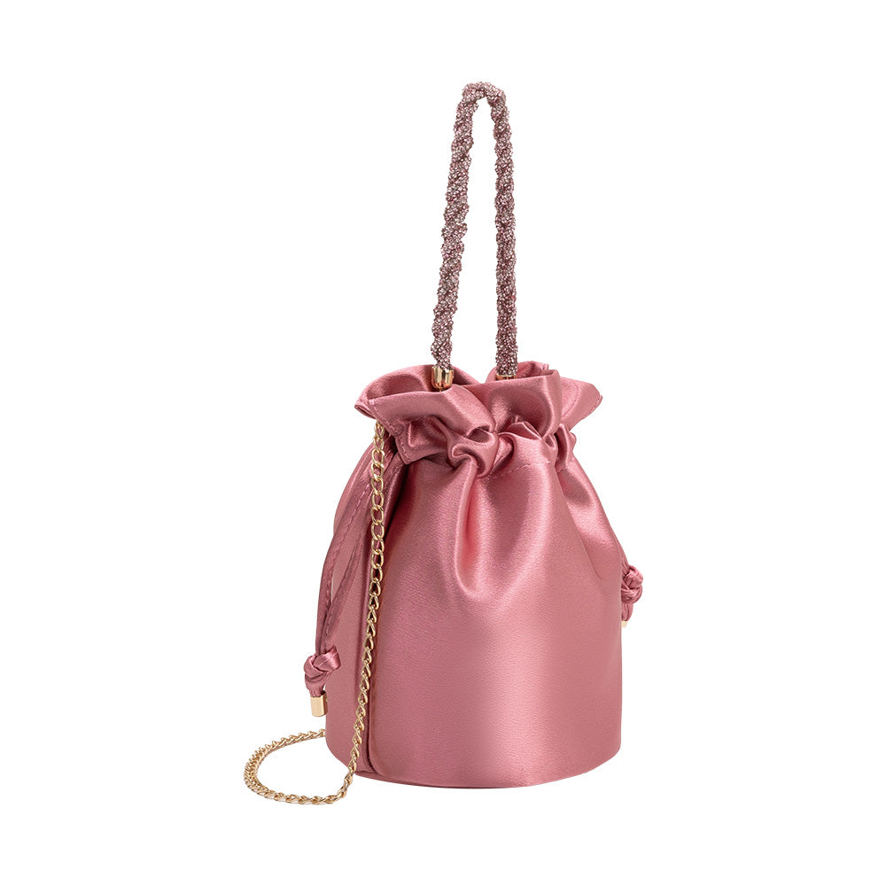 Melie Bianco Rose Jeane Satin Top Handle Bag