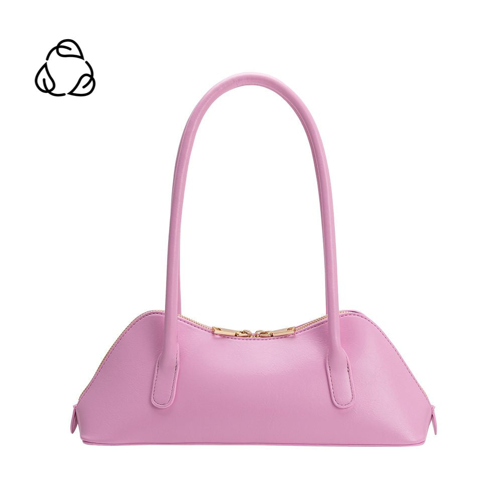 Melie Bianco Pink Dakota Recycled Vegan Leather Shoulder Bag