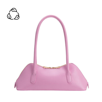 Melie Bianco Pink Dakota Recycled Vegan Leather Shoulder Bag