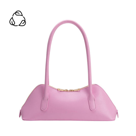 Melie Bianco Pink Dakota Recycled Vegan Leather Shoulder Bag