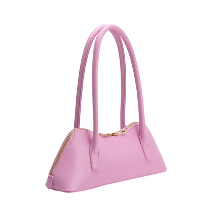 Melie Bianco Pink Dakota Recycled Vegan Leather Shoulder Bag