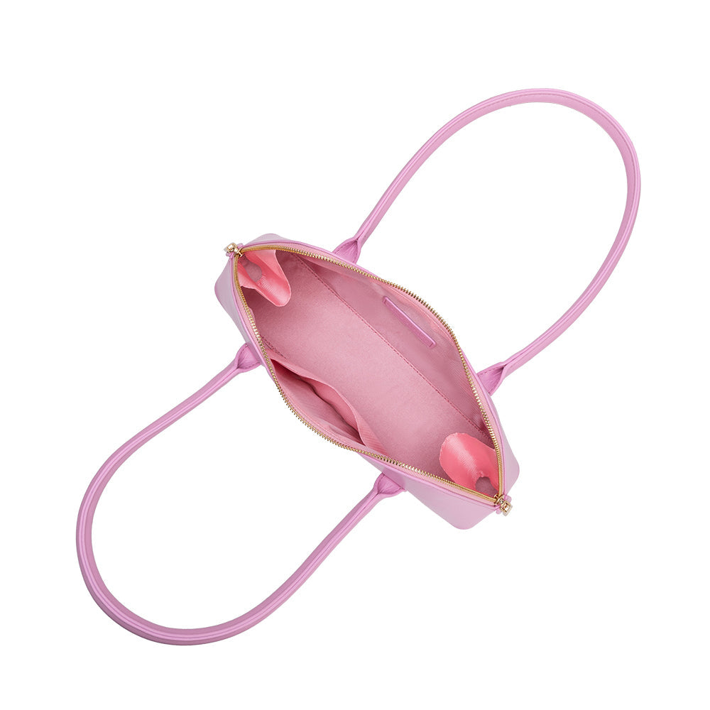 Melie Bianco Pink Dakota Recycled Vegan Leather Shoulder Bag
