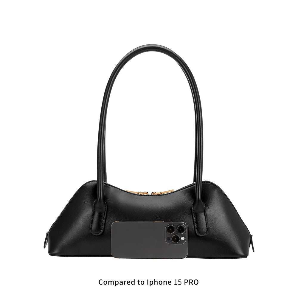 Melie Bianco Pink Dakota Recycled Vegan Leather Shoulder Bag