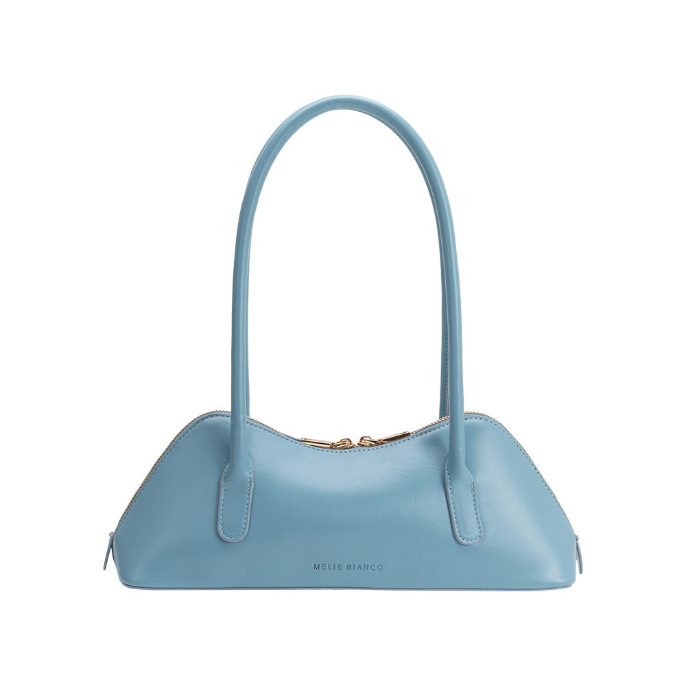 Melie Bianco Blue Dakota Recycled Vegan Leather Shoulder Bag