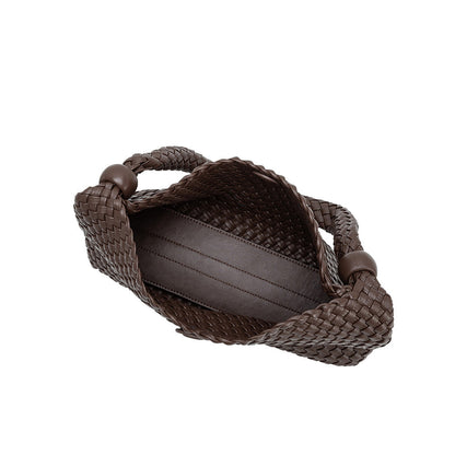 Melie Bianco Espresso Quinn Recycled Vegan Leather Shoulder Bag