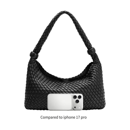 Melie Bianco Espresso Quinn Recycled Vegan Leather Shoulder Bag