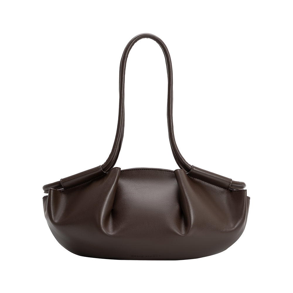 Melie Bianco Espresso Candace Recycled Vegan Leather Shoulder Bag