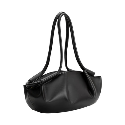 Melie Bianco Black Candace Recycled Vegan Leather Shoulder Bag