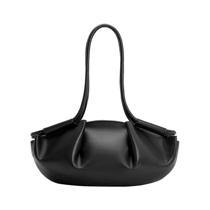 Melie Bianco Black Candace Recycled Vegan Leather Shoulder Bag