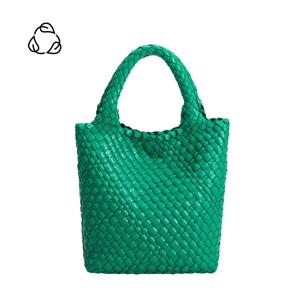 Melie Bianco Green Eloise Recycled Vegan Leather Tote Bag