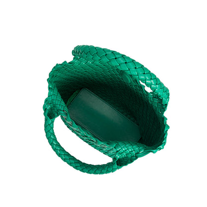 Melie Bianco Green Eloise Recycled Vegan Leather Tote Bag