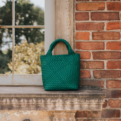 Melie Bianco Green Eloise Recycled Vegan Leather Tote Bag