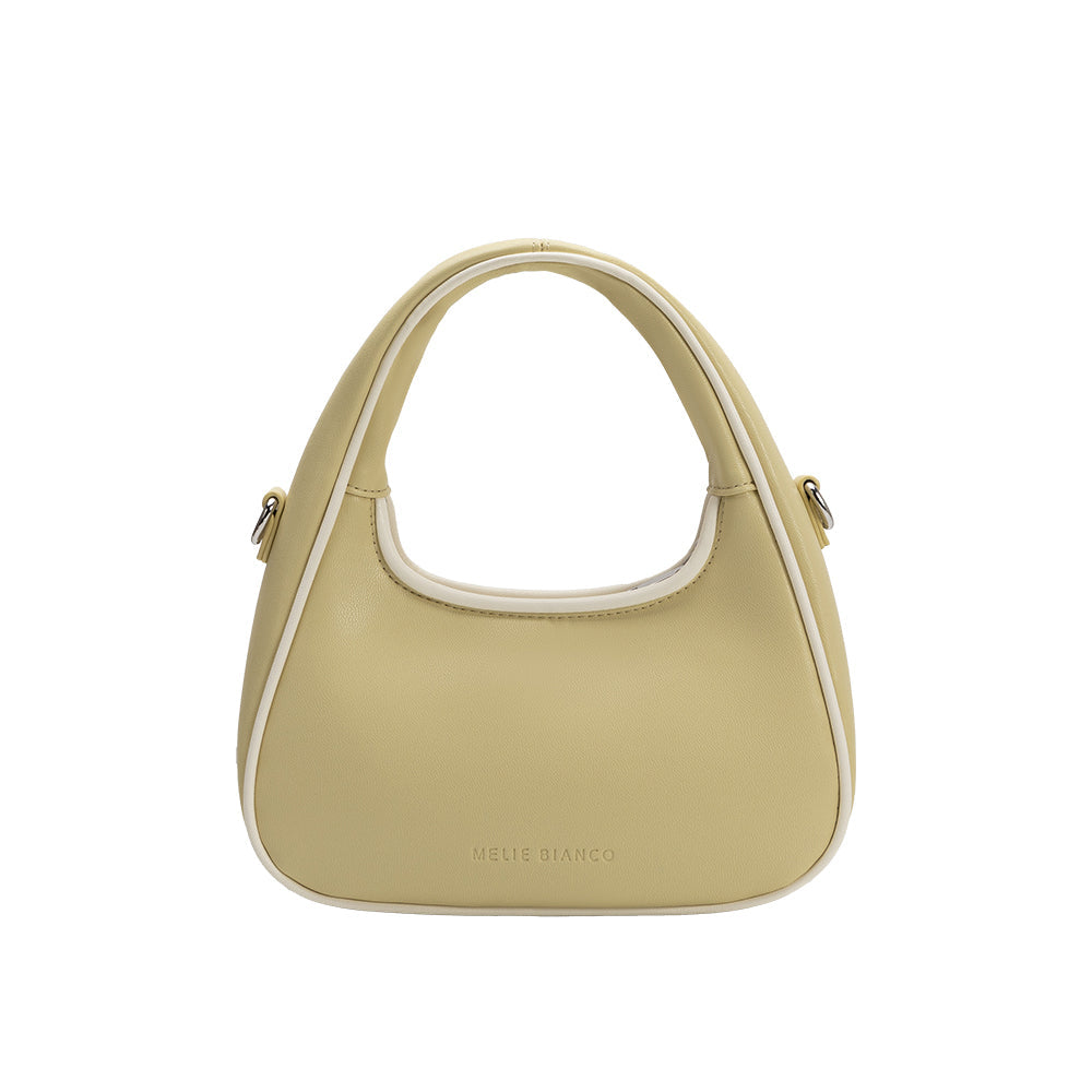 Melie Bianco Yellow Sarita Recycled Vegan Leather Crossbody Bag