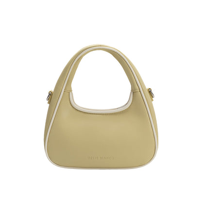 Melie Bianco Yellow Sarita Recycled Vegan Leather Crossbody Bag