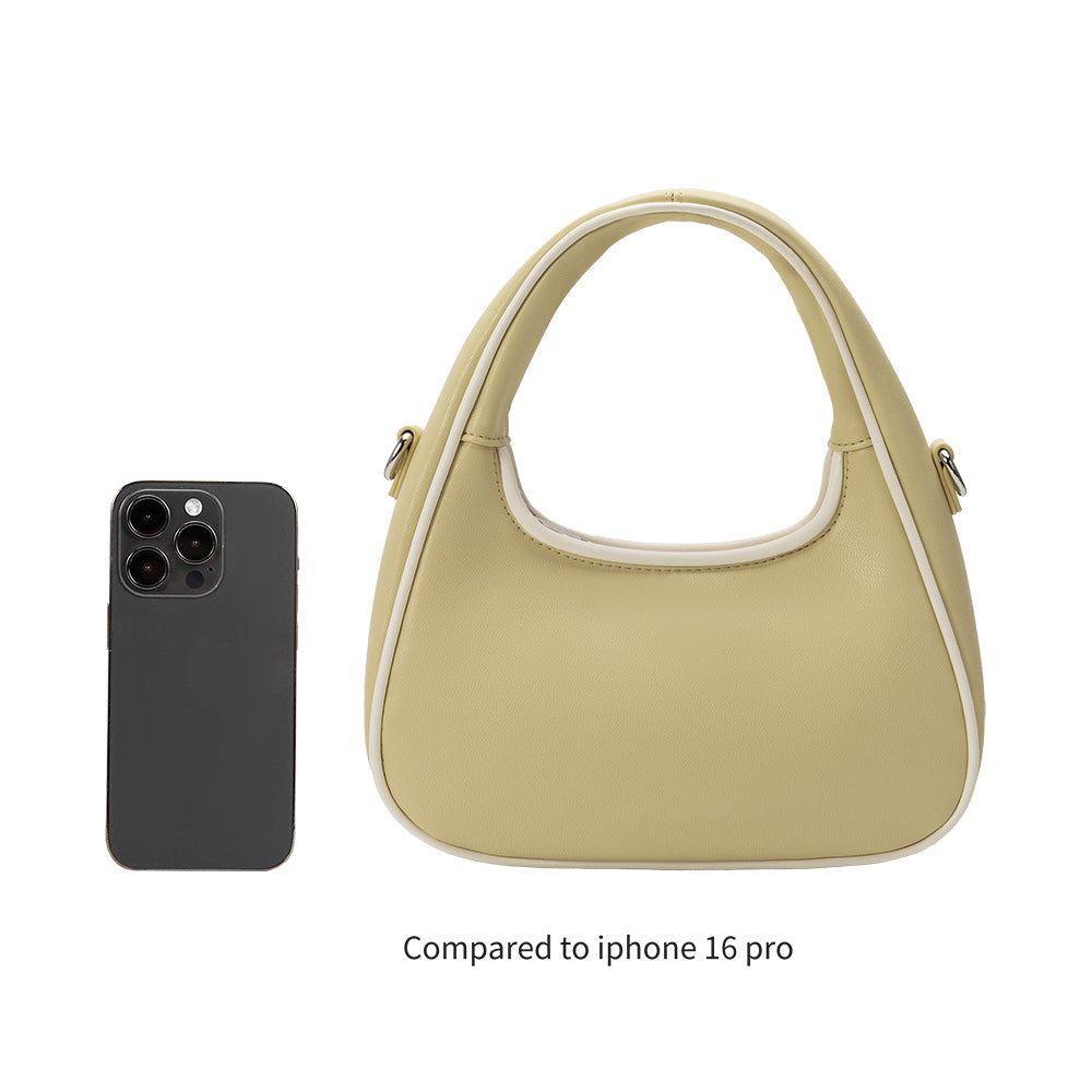 Melie Bianco Burgundy Sarita Recycled Vegan Leather Crossbody Bag