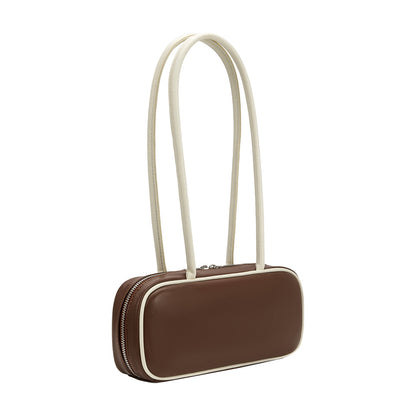 Melie Bianco Chocolate Micaela Recycled Vegan Leather Shoulder Bag