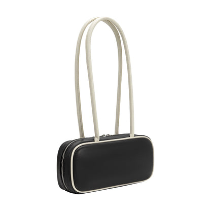 Melie Bianco Black Micaela Recycled Vegan Leather Shoulder Bag