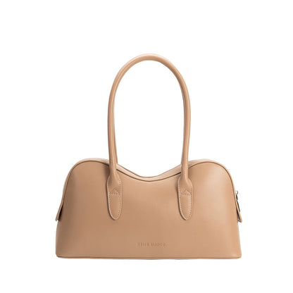 Melie Bianco Nude Tilda Recycled Vegan Leather Shoulder Bag