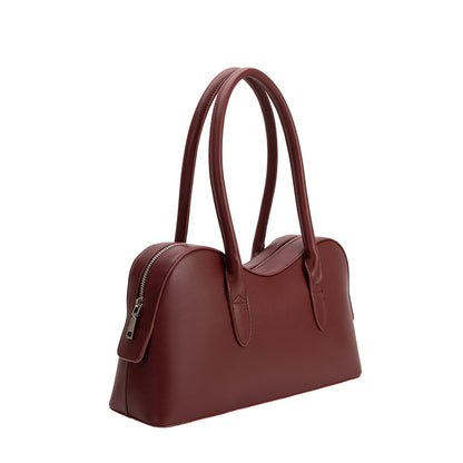 Melie Bianco Burgundy Tilda Recycled Vegan Leather Shoulder Bag