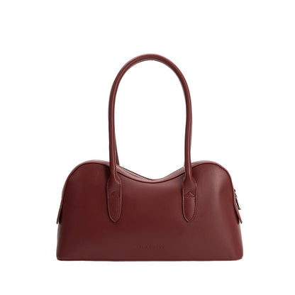 Melie Bianco Burgundy Tilda Recycled Vegan Leather Shoulder Bag