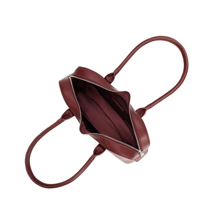 Melie Bianco Burgundy Tilda Recycled Vegan Leather Shoulder Bag