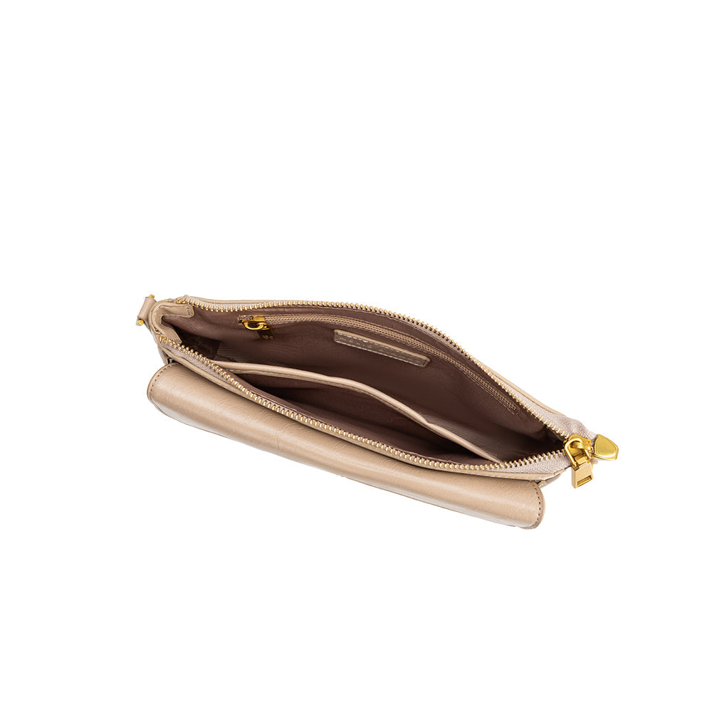Melie Bianco Mushroom Aria Recycled Vegan Leather Shoulder Bag