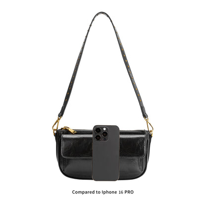 Melie Bianco Mushroom Aria Recycled Vegan Leather Shoulder Bag