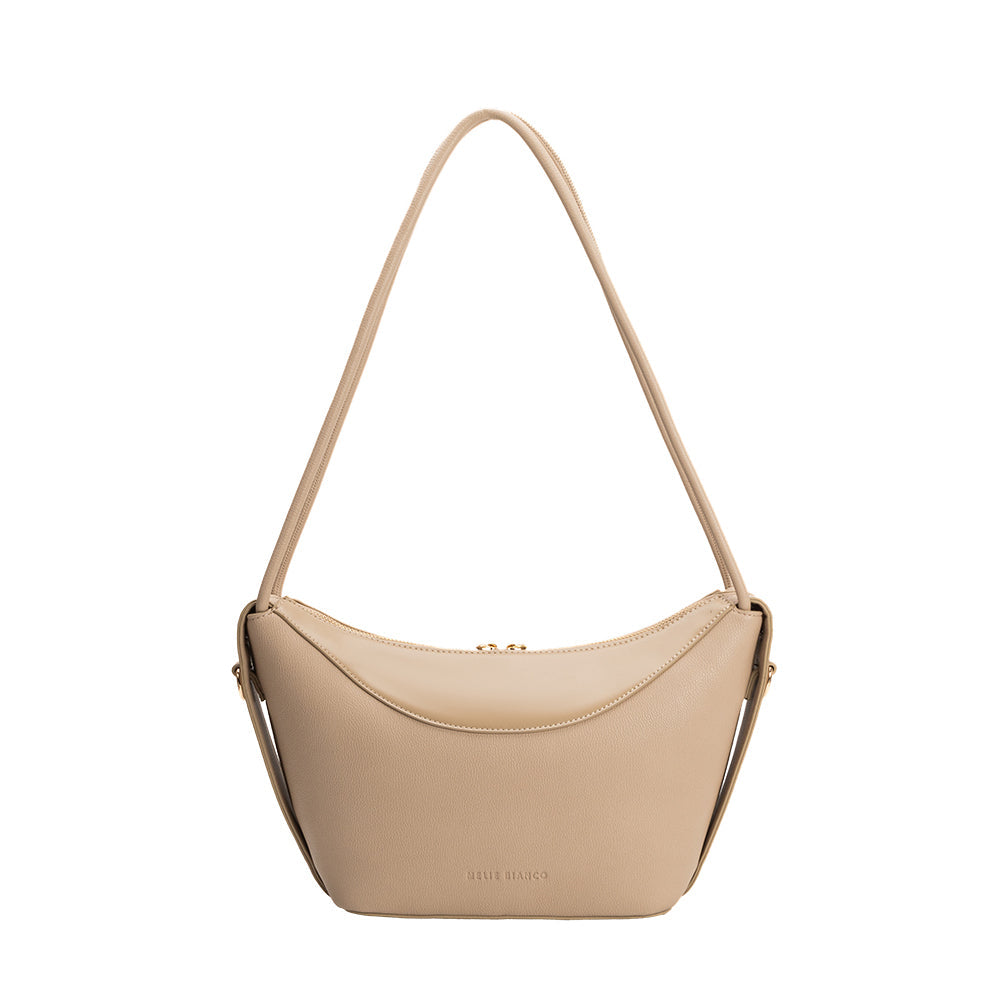 Melie Bianco Mushroom Wesley Recycled Vegan Leather Shoulder Bag