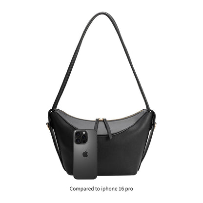 Melie Bianco Mushroom Wesley Recycled Vegan Leather Shoulder Bag