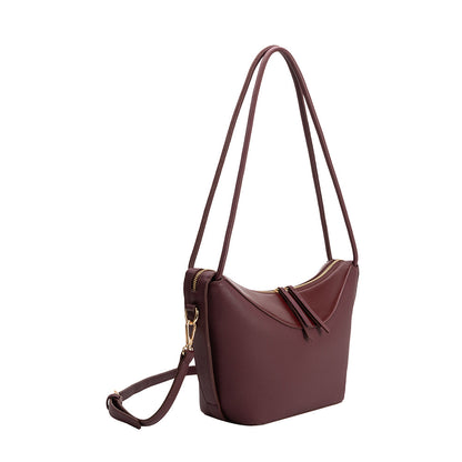 Melie Bianco Plum Wesley Recycled Vegan Leather Shoulder Bag