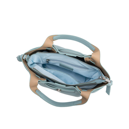 Melie Bianco Sky Avril Recycled Vegan Leather Top Handle Bag