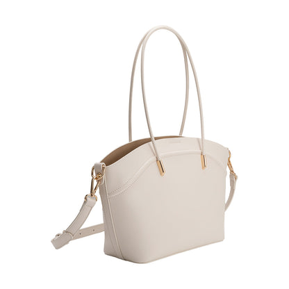 Melie Bianco Ivory Hazel Recycled Vegan Leather Tote Bag