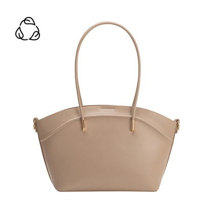 Melie Bianco Nude Hazel Recycled Vegan Leather Tote Bag