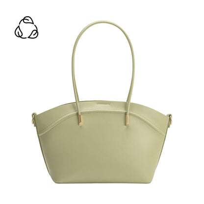 Melie Bianco Mint Hazel Recycled Vegan Leather Tote Bag