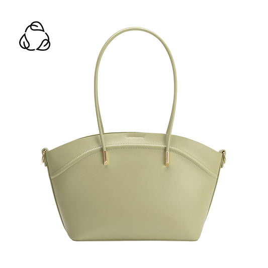 Melie Bianco Mint Hazel Recycled Vegan Leather Tote Bag