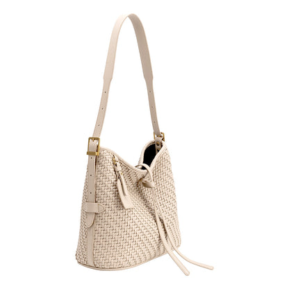 Melie Bianco Bone Thalia Recycled Vegan Leather Tote Bag