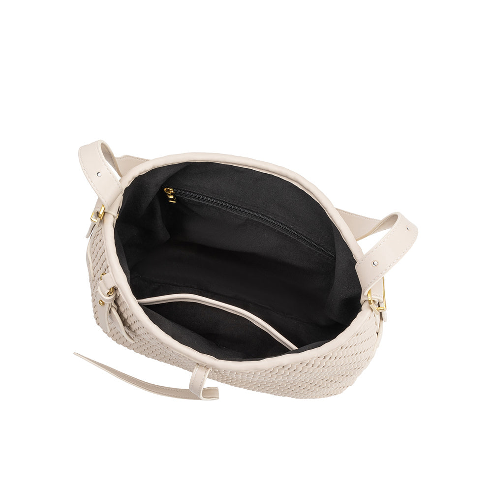 Melie Bianco Bone Thalia Recycled Vegan Leather Tote Bag