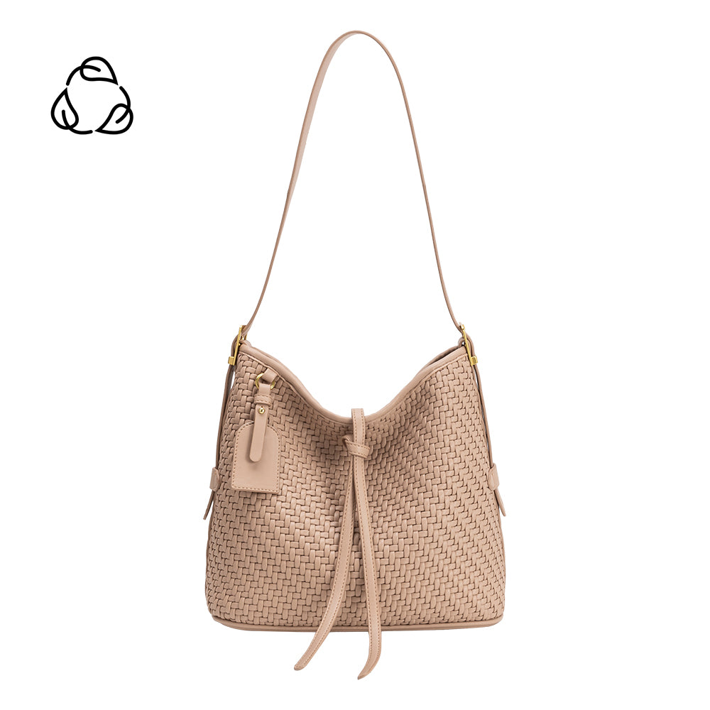 Melie Bianco Biscuit Thalia Recycled Vegan Leather Tote Bag
