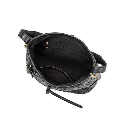 Melie Bianco Black Thalia Recycled Vegan Leather Tote Bag