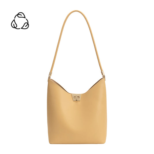 Melie Bianco Wheat Billie Recycled Vegan Leather Tote Bag