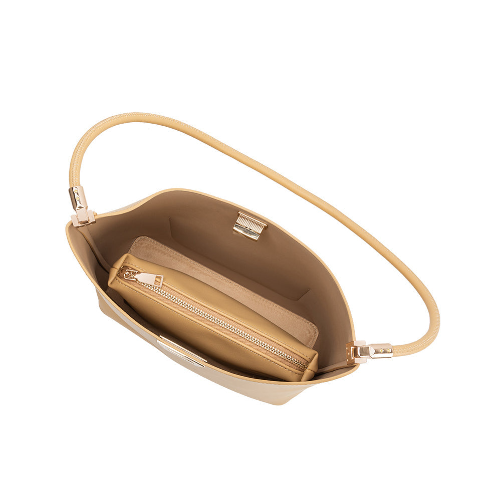Melie Bianco Wheat Billie Recycled Vegan Leather Tote Bag
