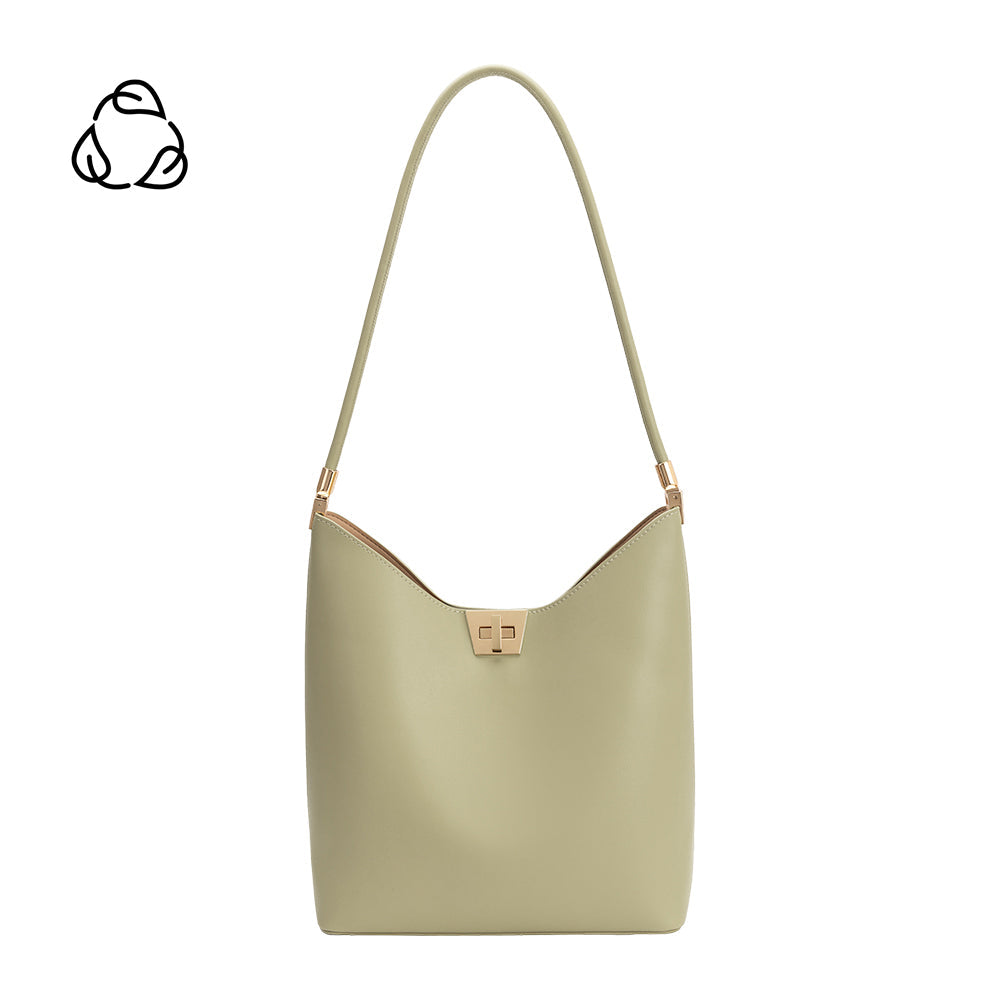 Melie Bianco Mint Billie Recycled Vegan Leather Tote Bag