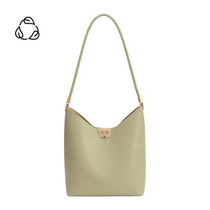 Melie Bianco Mint Billie Recycled Vegan Leather Tote Bag