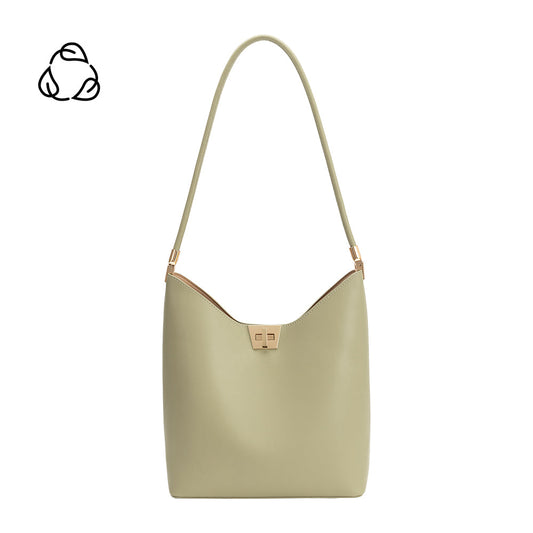 Melie Bianco Mint Billie Recycled Vegan Leather Tote Bag