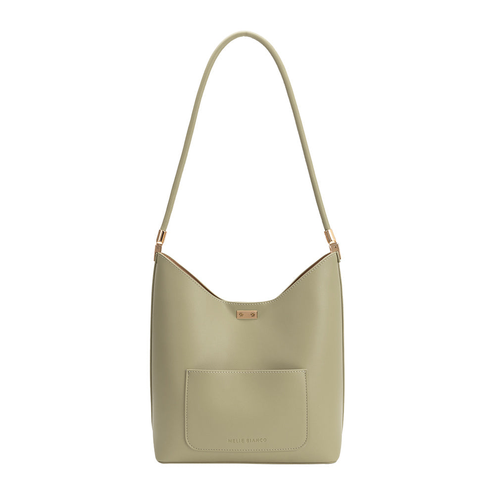 Melie Bianco Mint Billie Recycled Vegan Leather Tote Bag