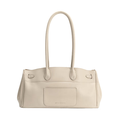 Melie Bianco Ivory Rocky Recycled Vegan Leather Shoulder Bag