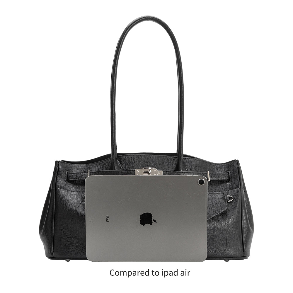 Melie Bianco Ivory Rocky Recycled Vegan Leather Shoulder Bag
