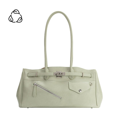Melie Bianco Mint Rocky Recycled Vegan Leather Shoulder Bag